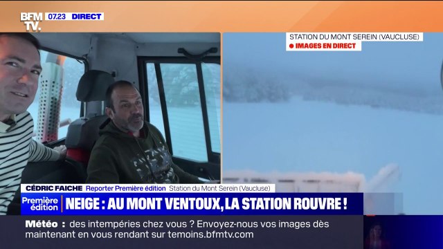 Les pistes du Mont Ventoux sont damées avant l'arrivée des skieurs