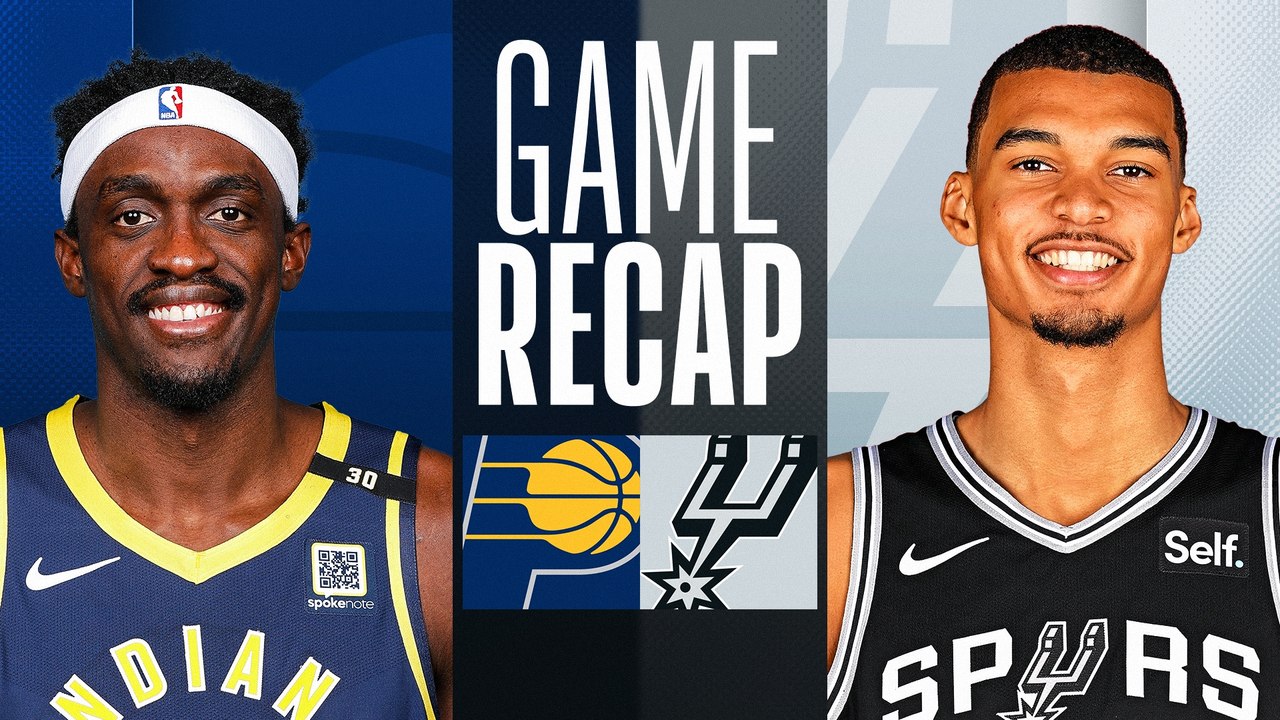 Game Recap: Spurs 117, Pacers 105 - Vidéo Dailymotion