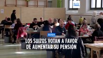 Los suizos votan a favor de aumentar su pensión y rechazan subir la edad de jubilación