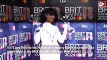 Raye Surpasses Blur, Adele, and Harry Styles at the 2024 BRIT Awards.