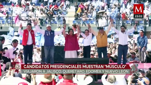 Candidatos presidenciales realizan arranques de campaña en diversas zonas del país