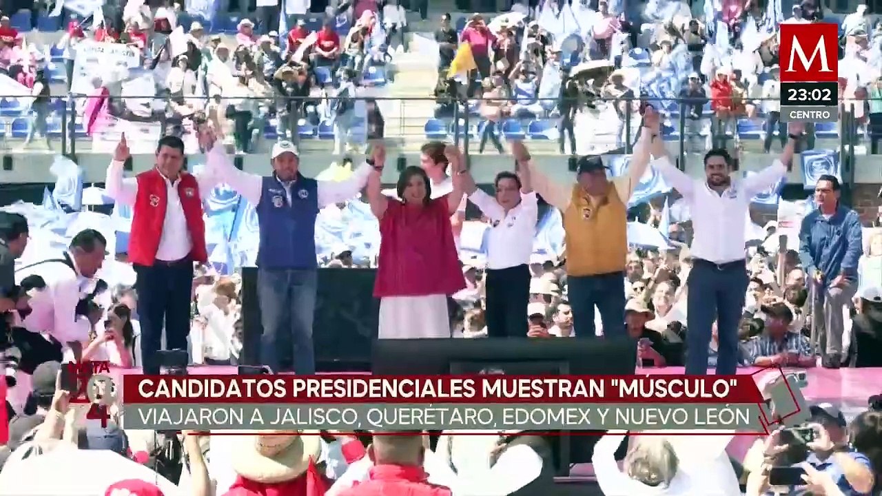 Candidatos presidenciales realizan arranques de campaña en diversas zonas del país