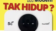 Kalau modem x dpt hidupkan? Cuba cara ini