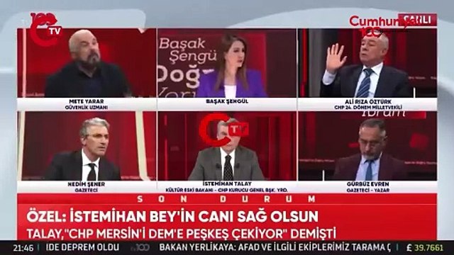 Mete Yarar ile eski CHP milletvekili Öztürk canlı yayında birbirine girdi