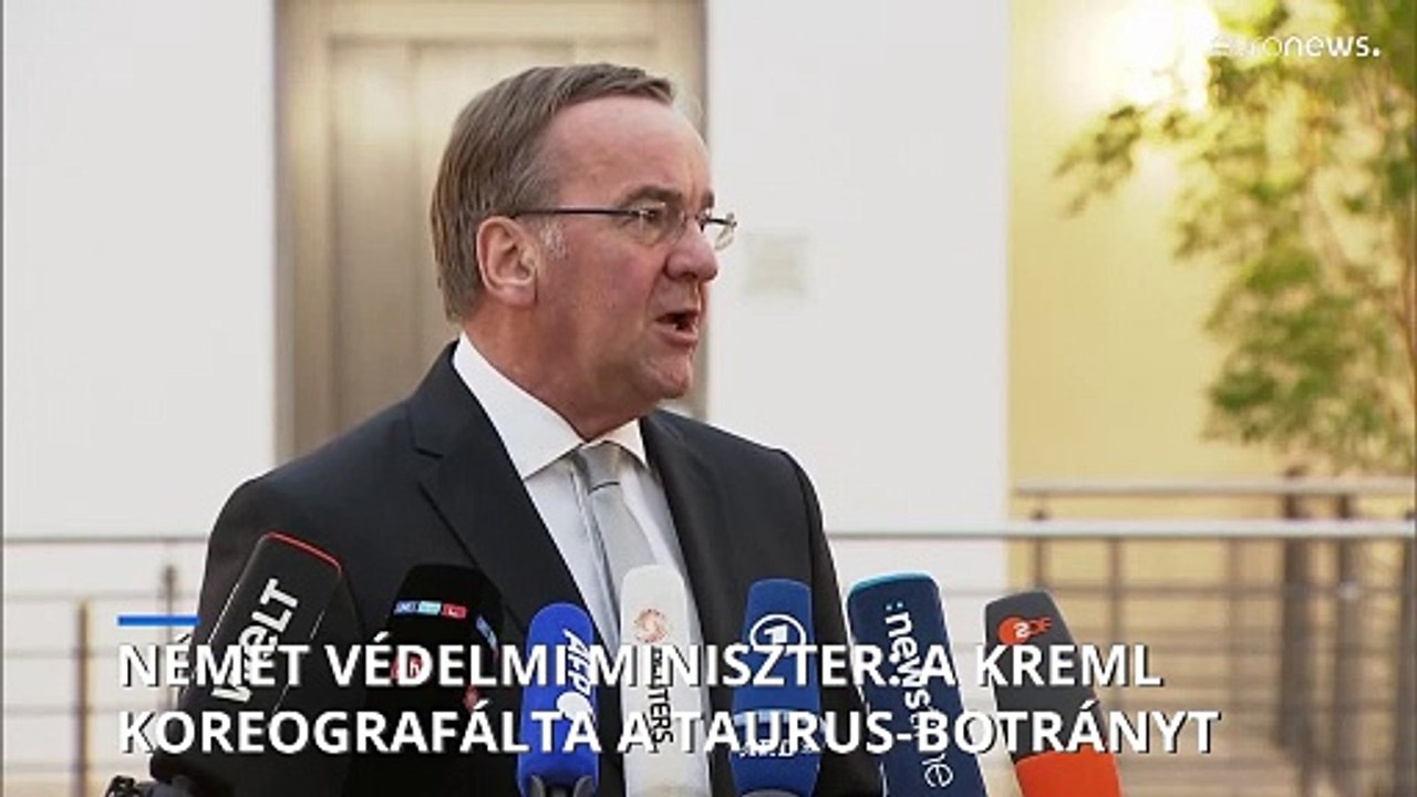 Német védelmi miniszter: a Taurus-botrányt a Kreml koreografálta