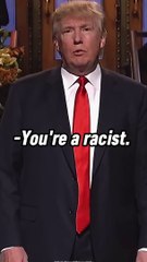 Trump Is a Racist - Larry David Shouting