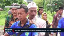 Spesial, 4 Pasangan Pengantin Akad Nikah di Atas Motor Trail