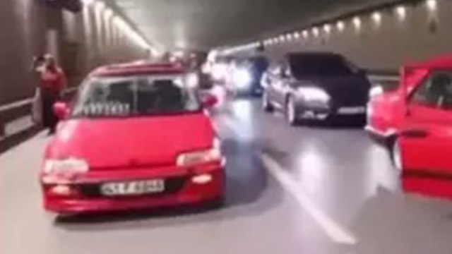 Asker eğlencesinde tünel kapatanlara ceza