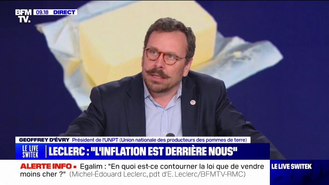Geoffrey d'Évry (président de l'Union nationale des producteurs de pommes de terre): On pourrait limiter cette hausse si on avait une répartition de la marge beaucoup plus équitable