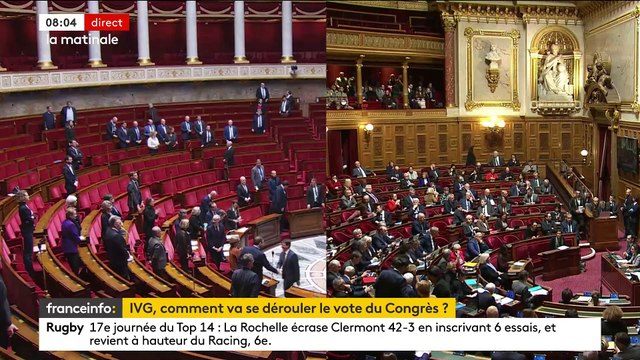 Le Parlement se réunit cet après-midi en Congrès au Château de Versailles pour faire de la France le premier pays au monde à inscrire explicitement dans sa Constitution l’interruption volontaire de grossesse - VIDEO