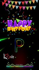 P letter black screen status ✨P name birthday whatsapp status