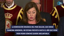 Sánchez exige a Armengol que avance el congreso del PSOE balear para forzar su relevo en plena crisis