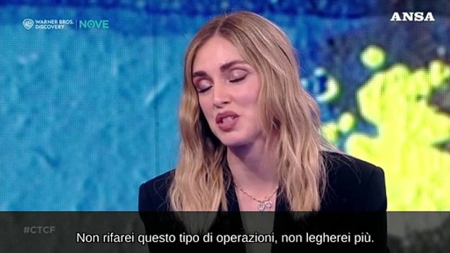 Che tempo che fa, Ferragni: Non legherei piu' beneficenza e attivita' commerciali