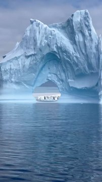 LE PLUS SCULPTURAL des icebergs de l’Antarctique