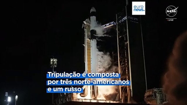 Quatro astronautas a caminho da Estação Espacial Internacional em nova missão da NASA e Space X