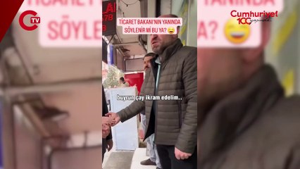Ticaret Bakanı'na 'kaçak çay' ikramı