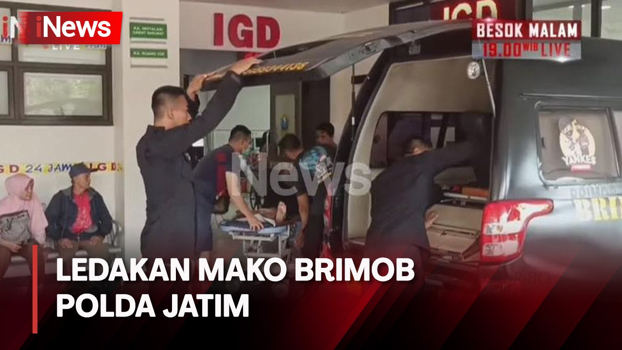 Korban Luka Ledakan di Mako Brimob Polda Jatim Dilarikan di RS Bhayangkara