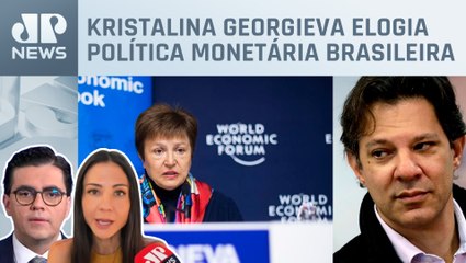 Diretora do FMI tem reunião com Fernando Haddad nesta segunda (04); Amanda e Vilela comentam