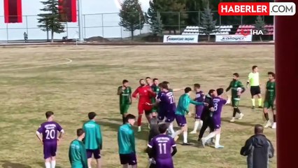 Afyon'da Süper Amatör Lig'de gergin maç