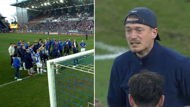Furious fan storms pitch to scream at players after German side thrashed 6-0 at home