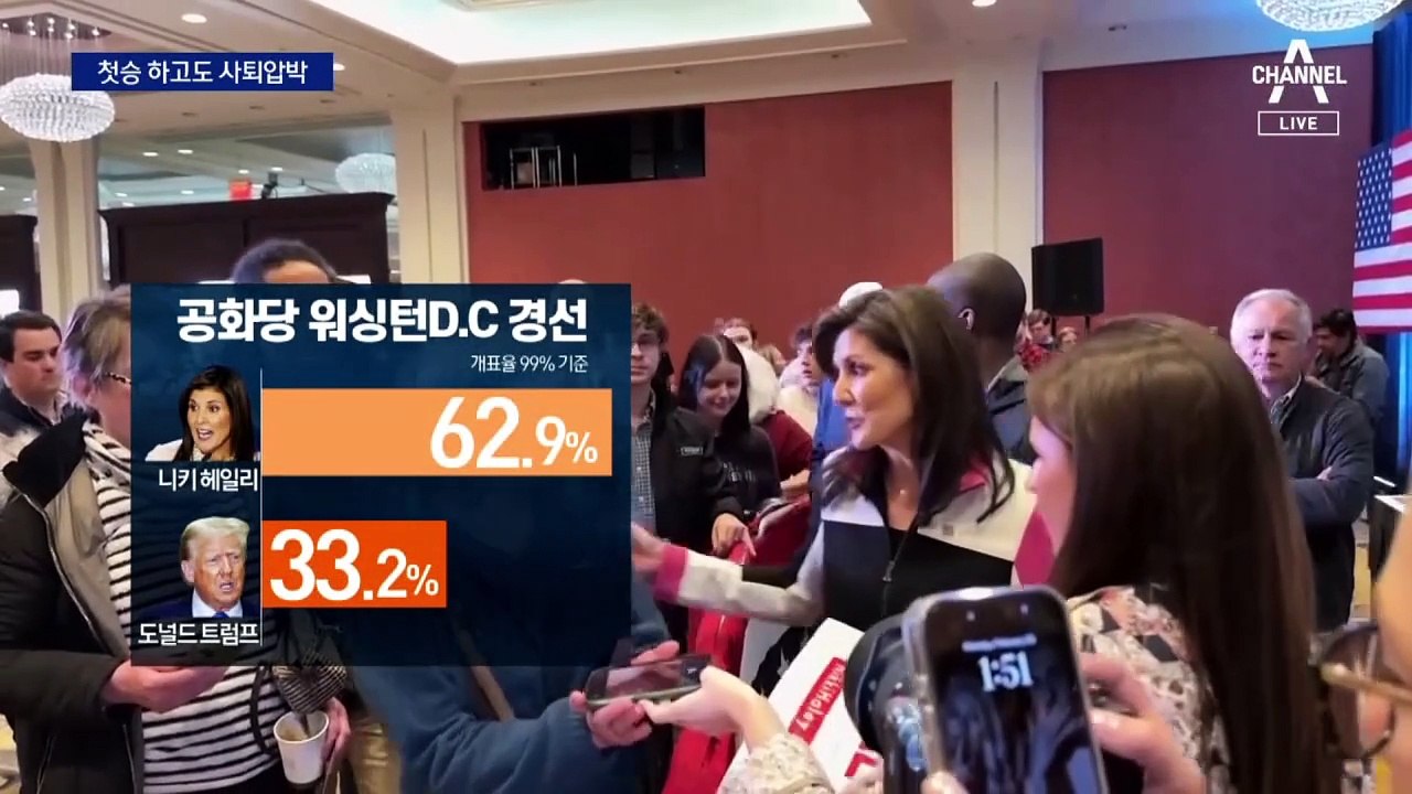 첫 승 거뒀지만…사퇴 압박받는 헤일리