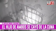 Video muestra cómo el bebé de Cubero y Vicciconte se cae de la cuna