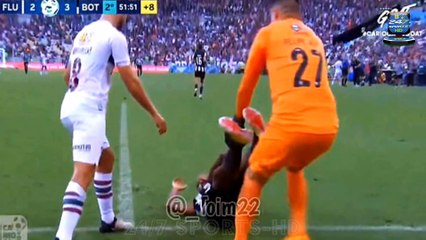 New Footage Emerges of an 'Injured' Botafogo Player being DRAGGED Back onto the Pitch by a Team-Mate