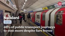 TfL prices: About 40% of journeys on London public transport network to cost more despite Sadiq fares freeze