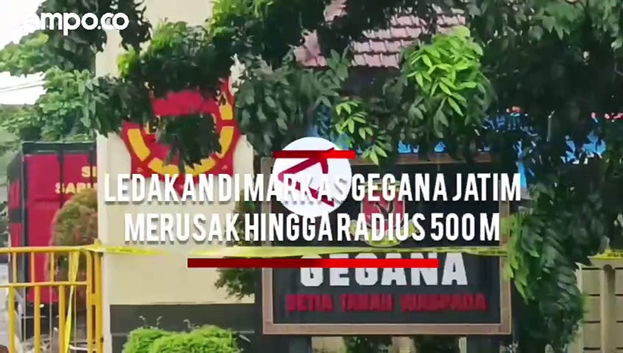 Ledakan Bahan Peledak di Markas Gegana Jatim Rusak Gedung-gedung Hingga 500 Meter