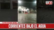 Temporal en Corrientes: vecinos desesperados huyen en botes del lugar