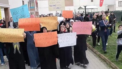 Evlerinden çıkarılmak istenilen mağdurlara biber gazı sıkıldı!