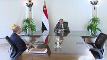 الرئيس عبد الفتاح السيسي يعقد اجتماعًا مع وزير العدل