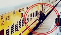 Jabalpur CCTV News: चलती ट्रेन में चढ़ने के दौरान गिरी युवती, जबलपुर के मदन महल रेलवे स्टेशन की घटना