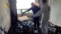 Así ha quedado la vivienda incendiada del bloque de Villajoyosa, Alicante