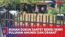 Polisi Temukan Senpi, Puluhan Amunisi dan Granat saat Grebek Rumah Dukun Santet