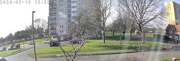 Quad bike filmed tearing up grass outside Doncaster block of flats