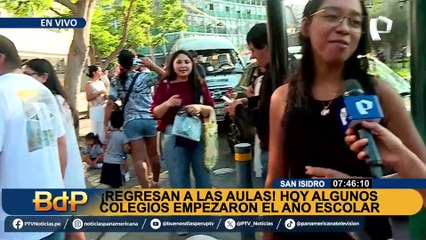Así fue el inicio de clases en San Isidro: ¿qué toman en cuenta los padres al escoger un colegio?