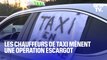 Des chauffeurs de taxi mènent des opérations escargot dans plusieurs villes en France