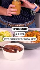 1 produit 3 tips - Le beurre de cacahuètes