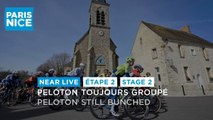 Peloton still bunched - Stage 2 - Paris-Nice 2024