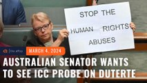 Australian senator wants to see PH under Marcos cooperate with ICC probe vs Duterte