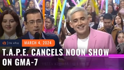 9 months after Tito, Vic, Joey leave TAPE, Jalosjos axes noon show