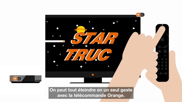 Ecogeste Eteindre la TV et le décodeur - Orange