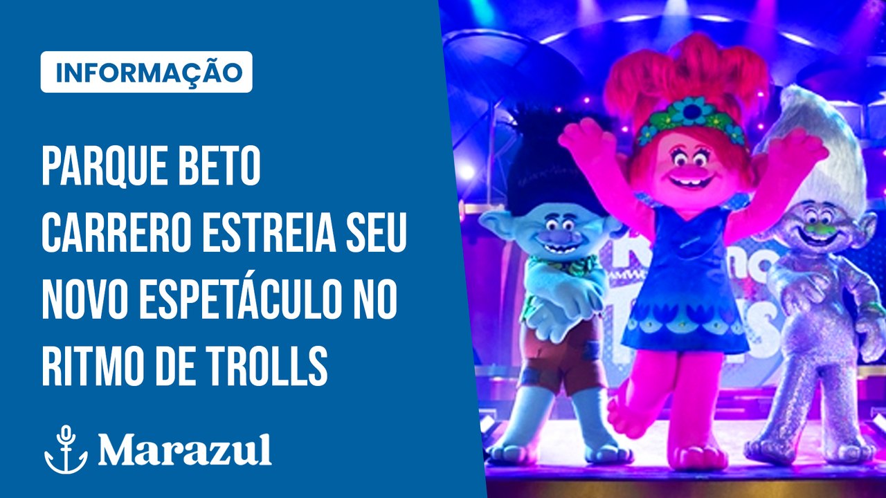 Parque Beto Carrero estreia seu novo espetáculo No Ritmo de Trolls