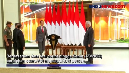 Jokowi Angkat Bicara soal Suara PSI Melonjak Dekati Ambang Batas Parlemen