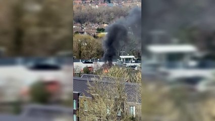 Fire at a car park in Sevenoaks