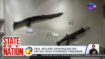 Mga sibilyan, muling papayagan na magmay-ari ng high powered firearms | SONA