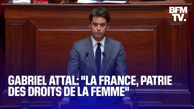 IVG dans la Constitution: le discours de Gabriel Attal au Congrès