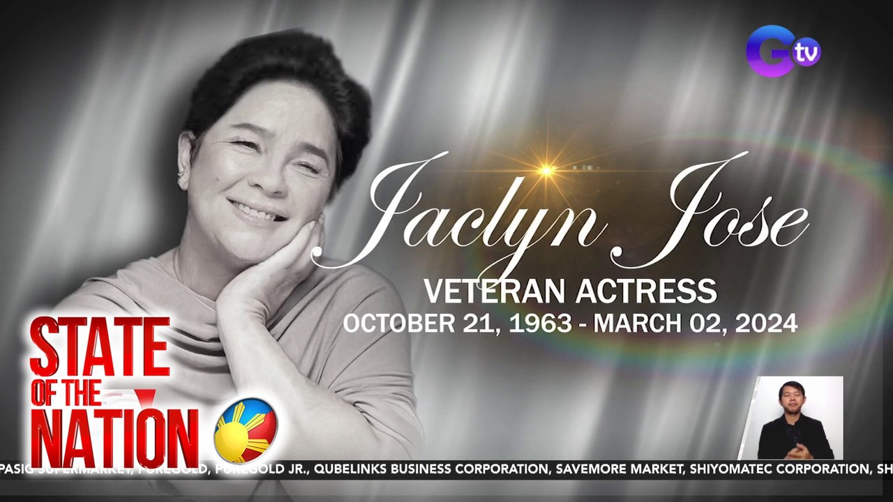 Multi-awarded actress Jaclyn Jose, pumanaw dahil sa heart attack, ayon sa anak na si Andi Eigenmann | SONA