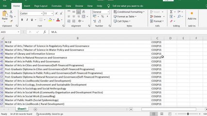TISS CUET course wise exam codes COQP12 COQP11 COQP17 HUQP20 HUQP21 SCQP11